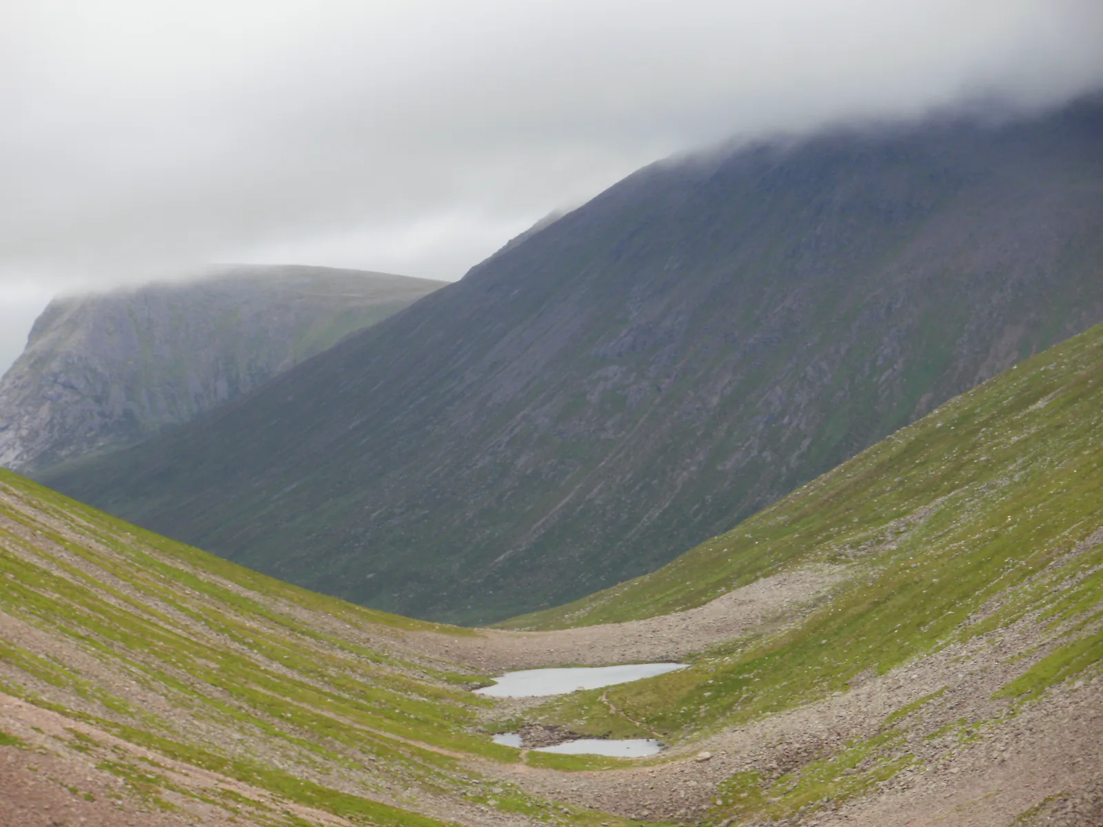 The Pools of Dee lochans in the Lairig Ghru pass, Cairngorms National Park