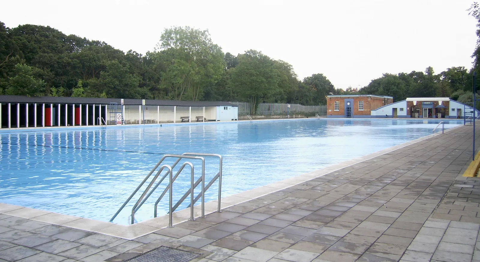 Tooting Bec Lido outdoor pool in south London, an unheated alternative to the year-round heated Pools on the Park